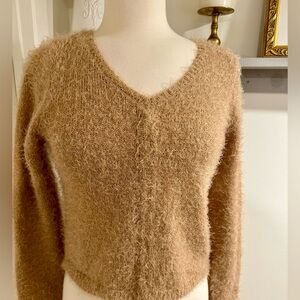 V-Neck Long Sleeve Sweater- Made with Love